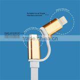 2-in-1 USB Data Sync Charge Cable Micro USB Cable for iPhone 6 6S 6Plus