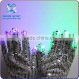 2016 Fashion Halloween Led Gloves,novelty Finger Light Gloves,light Gloves Led