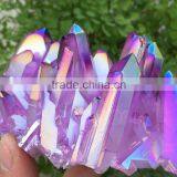 Large Light Purple Raw Crystal Cluster With Plating for Sale thumbnail-4