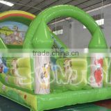 2016 selling inflatable jungle bouncer slide for kids