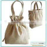 Jute Drawstring Cosmetic Bag