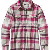 Women's Scotch Plaid Shirt Ladies Red/ Green/black Check Flannel Shirts for Christmas thumbnail-5