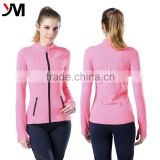 Digital Printing Nylon Spandex Women Sports Running Jogging Wear Autumn Jacket