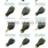 5.5*2.1 5.5*2.5 Male DC Connector / DC Plug /DC Adapter Terminal Block With Push-button thumbnail-5