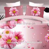 Queen Size 3d Pink Flower Satin Bedding Set/cheap King Size Duvet Sets thumbnail-1