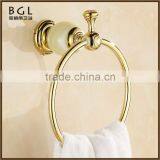11332 New Design Gold Bathroom Fittings Wall Mounted Round Towel Ring