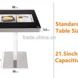 Multi touch screen coffee table/interactive table with capacitive touch screen, catering design table