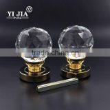 Gold Finish Clear Zinc Alloy Glass Door Handles