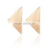 Pretty Steps Simple Gold Stud Triangle Shaped Earring Designs for Women thumbnail-1