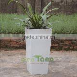 uv resistant inclined shiny fiber glass planter