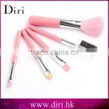 Wooden Handle Nylon Hair 5pcs Cosmetics Makeup Brush Set thumbnail-2