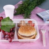 100%Biodegradable cornstarch eco friendly disposable plastic food packaging box
