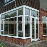 French Door 2 Sash, Side Hung PVC Door, Single Glass for Entrance