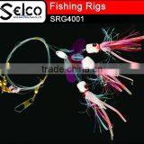 Carp Fishing Sabiki Fishing Rigs 4.5cm Glitter Colorful Eel Tube With Feather thumbnail-5