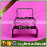 Top Quality Black Colour Acrylic Jewelry Display Necklace Platform Rack thumbnail-2