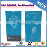 Professional Multi-function Rechargeable Mini Portable Power Bank Selfie Stick With Fan thumbnail-3