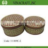 Decorative Bamboo Box Set of 2