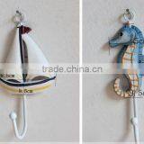 CY077 Mediterranean Style Decorative Wall Hanging Tag Hook Decorative Wall Hanging Tag Fish Animal Seashell Hanging Tag thumbnail-3