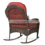 Wicker Rocking Chair Patio All Weather Proof With Cushions thumbnail-2