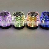 New Arrival Crystal Lotus Transparent Colorful Light Speaker USB Mini Speaker Creative Speaker With Radio Function thumbnail-4