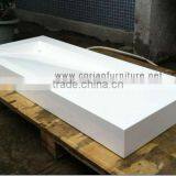 Italian Style Square Solid Surface Bathroom Basin thumbnail-1