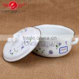 Cheap and Good Quality Hot Sale 3pcs Enamel Coated Cast Iron Cookware With Enamel Lid thumbnail-3