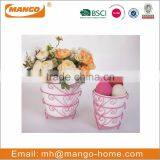 Indoor Colorful christmas decor Metal Flower Pot