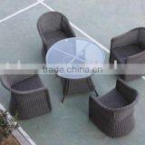 Rattan Table and Chair thumbnail-1