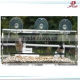 Window Acrylic Wide Bird Feeder, Plastic Bird Feeder thumbnail-1