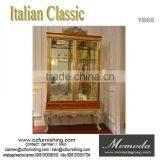 YB66 Vintage Shabby Chic Furniture Wholesale Home Furniture Wooden Library Bookshelf thumbnail-5