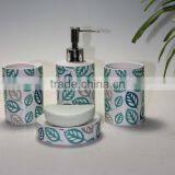 High Quality Leaf Ceramic Bathroom Accessory Set thumbnail-1