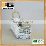 Wooden Flower Pot for Succulent Plants Desktop Decoration Potted Balcony Solid Wood Flowerpot thumbnail-4