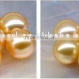 wholesale 9-10mm gold south sea pearl with no hole