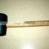 White Colored Rubber Mallet Hammer With Wooden Handle thumbnail-3