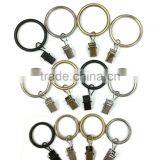 Inside Diameter 35mm / Outside Diameter 42mm Window Curtain Clothes Metal Clips With Rings Hooks thumbnail-3