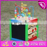 Multi-function 5 in 1 Wooden Toy Activity Cube for Toddlers W11B136-S thumbnail-4