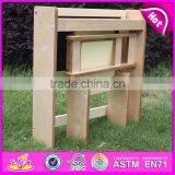 Multi-functional Children Wooden Foldable Chalkboard Table High Quality Wooden Chalkboard Table for Kids W08G154A-S thumbnail-4