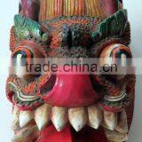 Dragon Mask Wall Hanging Decor Handmade in Nepal thumbnail-1