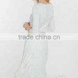 2016 New Style Girls High Waisted Ivory Pleated Midi Skirt thumbnail-2