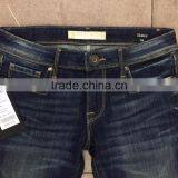 GZY Guangzhou Stock Lots 2017 Wholesell Lady Slim Fit Jeans thumbnail-3