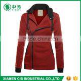 2017 Latest Fashion European Style Multi Color Women Winter Oblique Zipper Hoodie thumbnail-5