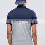 MGOO Cheap Price Custom Printing T-shirt Left Chest Printing Mens Polos Contrast Cotton Spandex Muscle Tops thumbnail-3