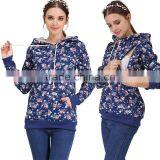 Mamalove Plus Size Thermal Fleece Maternity Hoodies Breastfeeding Sweatshirt Nursing Clothes Europe Size thumbnail-1