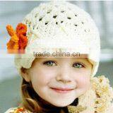 Hot Selling Kids Girls Baby Handmade Hat Crochet Knitting Beret Hats Caps Winter Hat For Baby thumbnail-1
