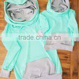 2017 Lovely Mommy and Me Scoop Neck Athletic Long Sleeve Casual Sweatshirts and Sweatshirts Clothing Outfits thumbnail-1