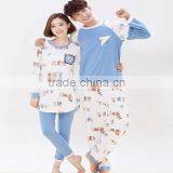 Custom Multi-styles Comfortable Lover Sleepwear Printed Casual Couple Pajamas thumbnail-2