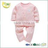 Baby Clothes Plain 100% Cotton Kids Clothes Suit Long Sleeve Baby Girl Clothing Set thumbnail-1