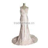China OEM Supply Backless Sexy Long Tail Wedding Dresses thumbnail-2