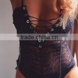 Runwaylover 5124 Ladies Sexy Strap Tie See-through Sexy Bodysuit thumbnail-4