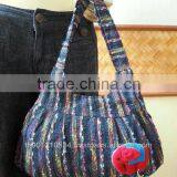 Thai Vintage Woven Fabrics Tote Bag Handbag thumbnail-1